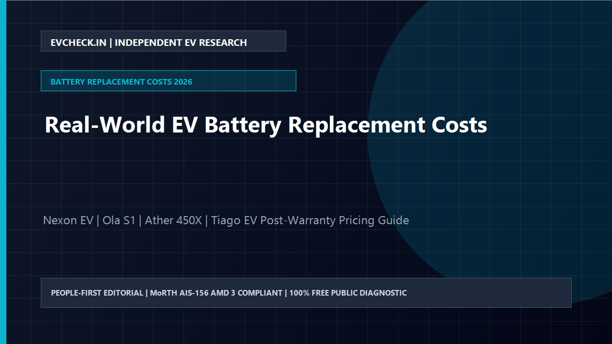 EV Battery Replacement Cost in India: 2026 Guide