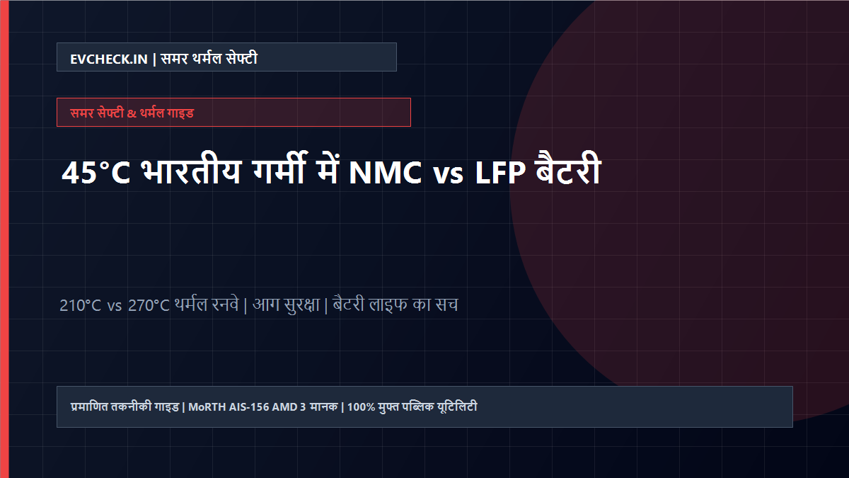 NMC vs LFP in Indian Summers: Which Battery is Safer in 45°C Heat?