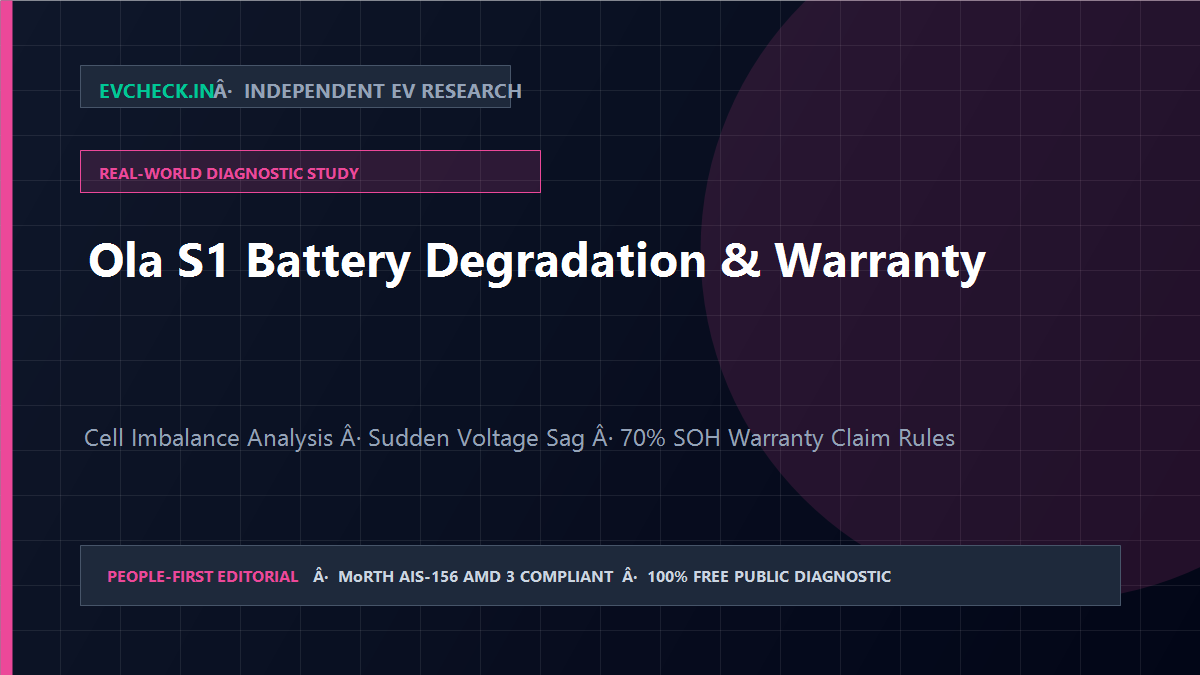Ola S1 Battery Warranty: Rules, Degradation & Claim Process